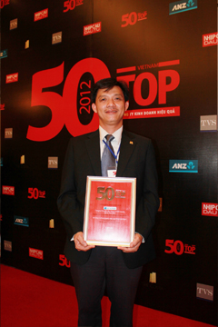 Hòa Bình nhận giải Top 50 công ty kinh doanh hiệu quả nhất VN